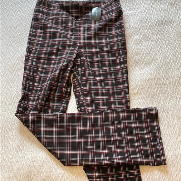 Suzy Shier Pants - Suzy Shier Black and Red Plaid Boot Cut Pants